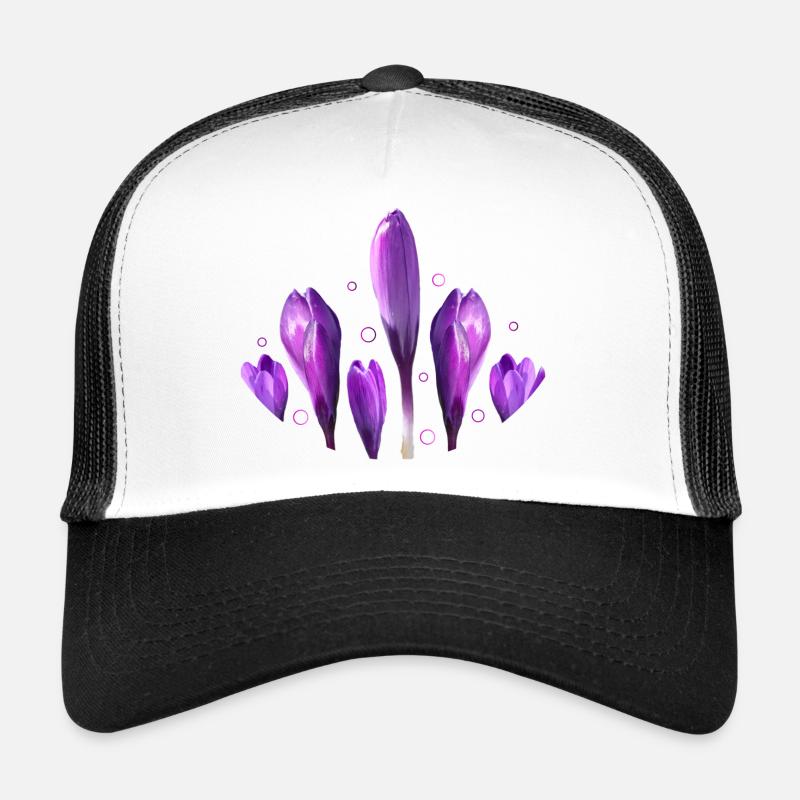 Crocus Printemps Printemps Début Casquette trucker 