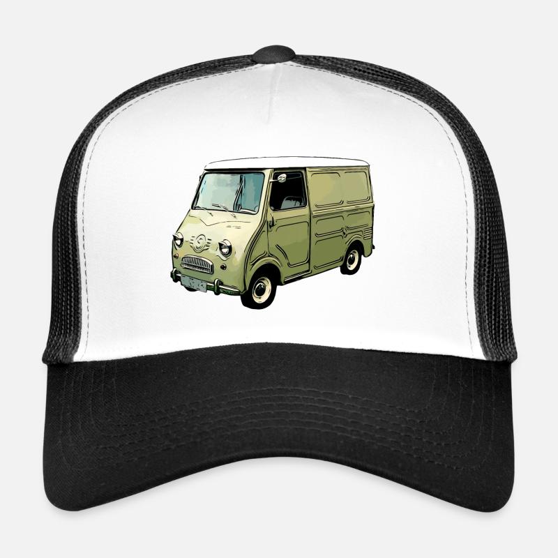 Goggomobil Bus - Trucker Cap - Weiß/Schwarz