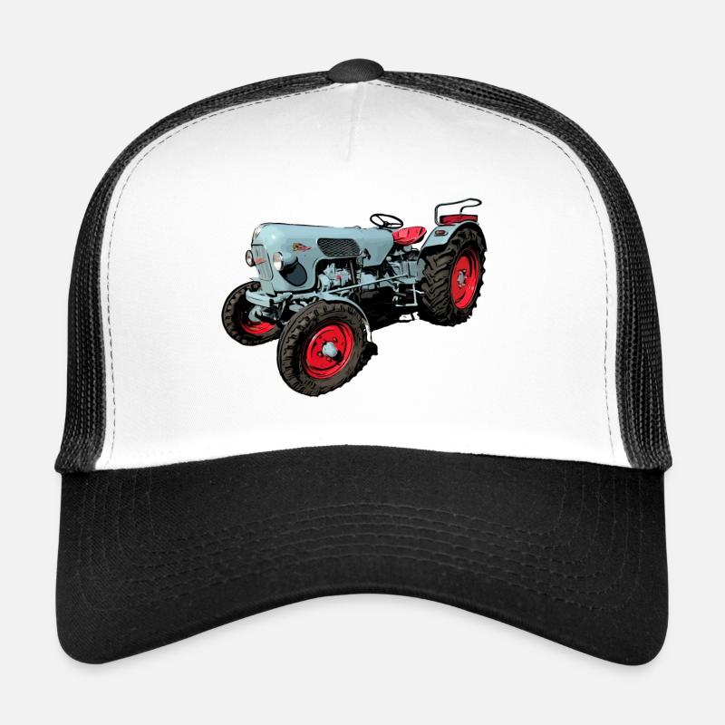 Eicher Tiger EM 235 - Trucker Cap - Weiß/Schwarz