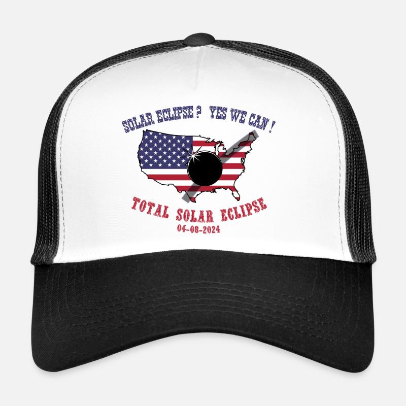 Éclipse totale de Soleil 2024 Casquette trucker 