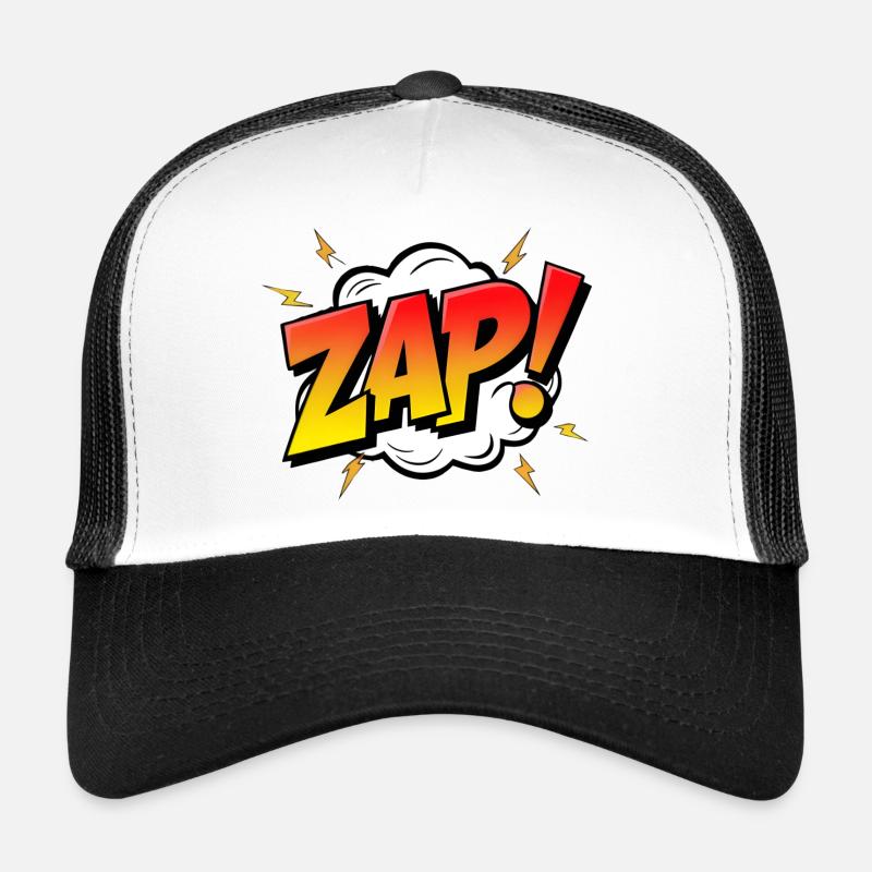 ZAPPER! - Une exclamation dynamique de bande dessinée Casquette trucker 
