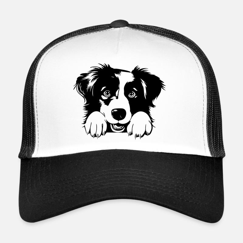 Süßer Australian Shepherd - Trucker Cap - Weiß/Schwarz