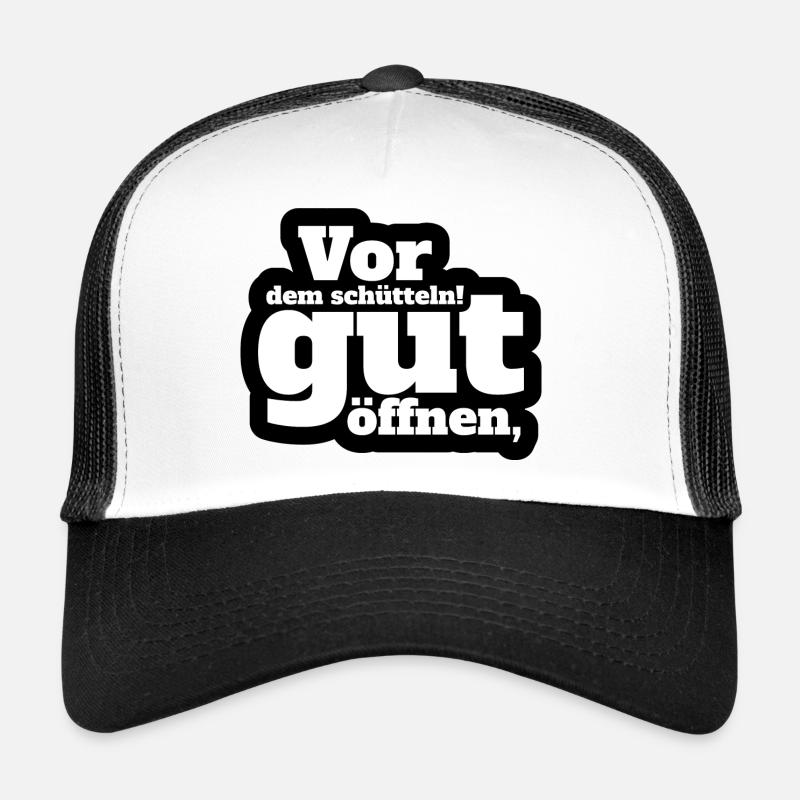 Lustiges T-Shirt mit Spruch - Trucker Cap - Weiß/Schwarz