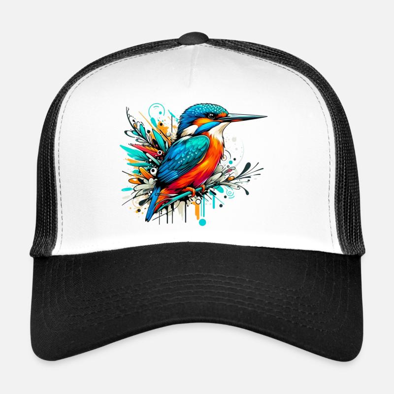 Eisvogel - Trucker Cap - Weiß/Schwarz