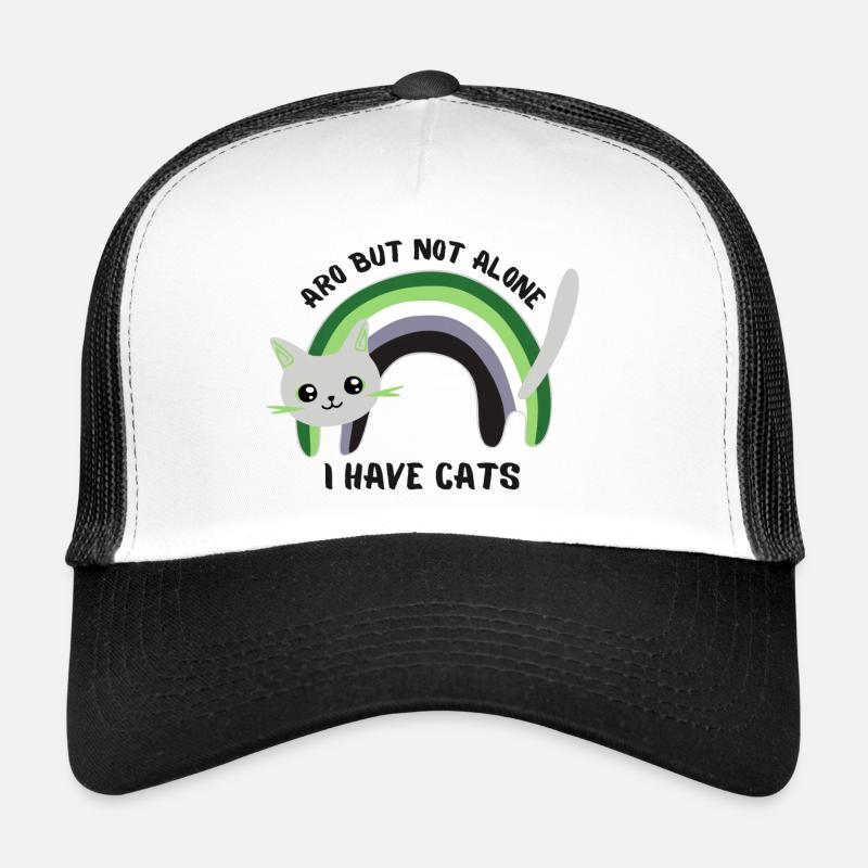 Aro but not alone. I have cats Trucker Cap