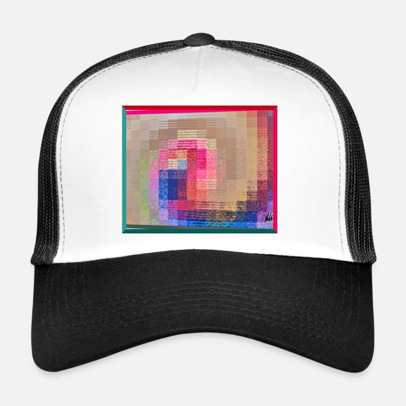 141910 - Casquette trucker  - blanc/noir