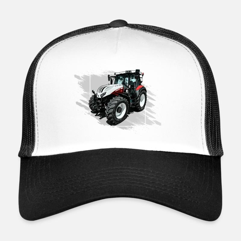 Steyr Tractor White Trucker Cap