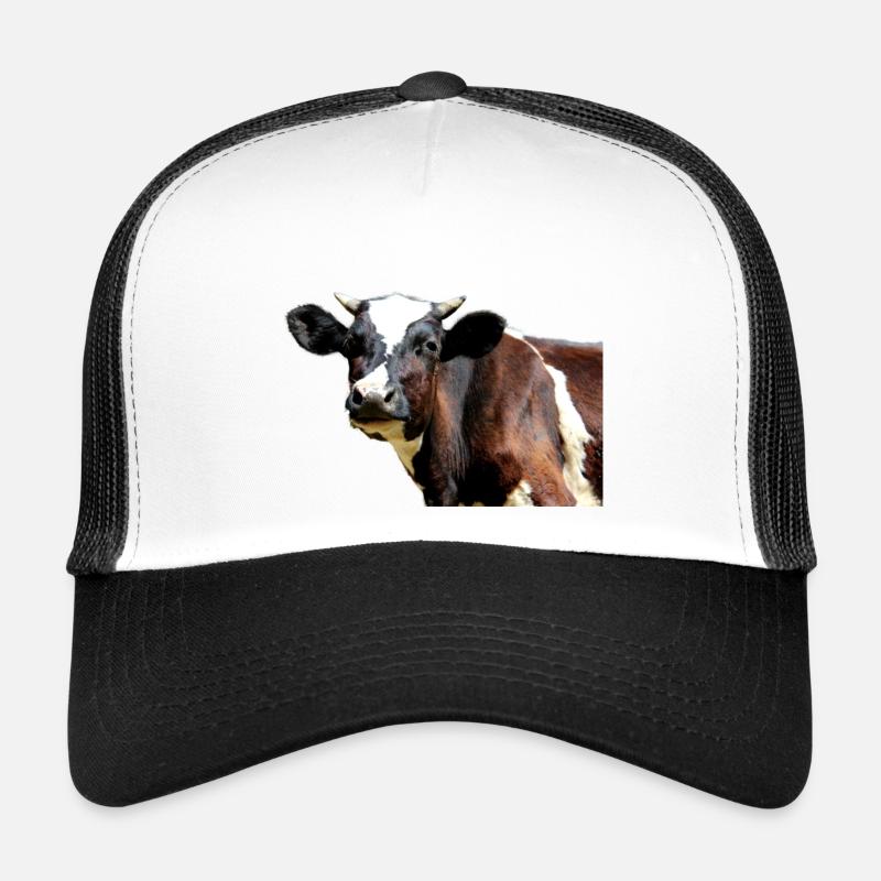 Kuh - Trucker Cap - Weiß/Schwarz