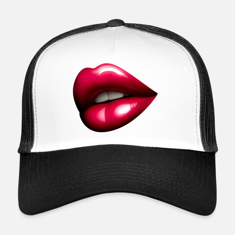 Jolie Bouche Rouge - Red Lip Trucker Cap