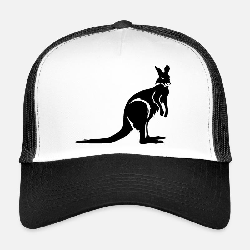 Kangaroo Australia Animal Logo Illustration Icon Trucker Cap
