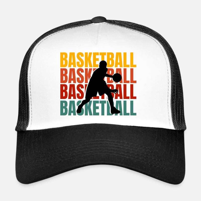 Basketball player dribbling - Trucker Cap - white/black