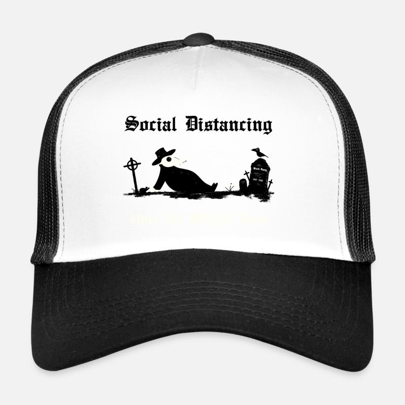 Peste noire Distanciation sociale Casquette trucker 