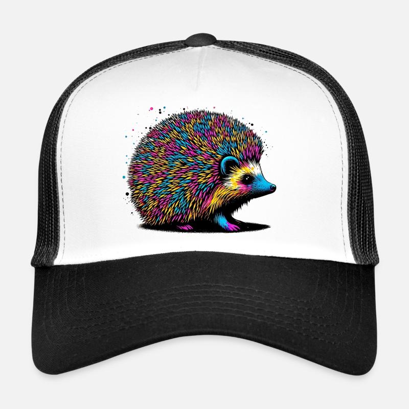 Igel - Trucker Cap - Weiß/Schwarz