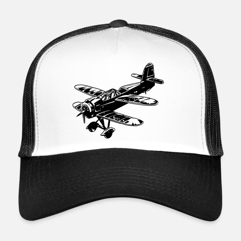 Propeller Airplane Graphic Trucker Cap