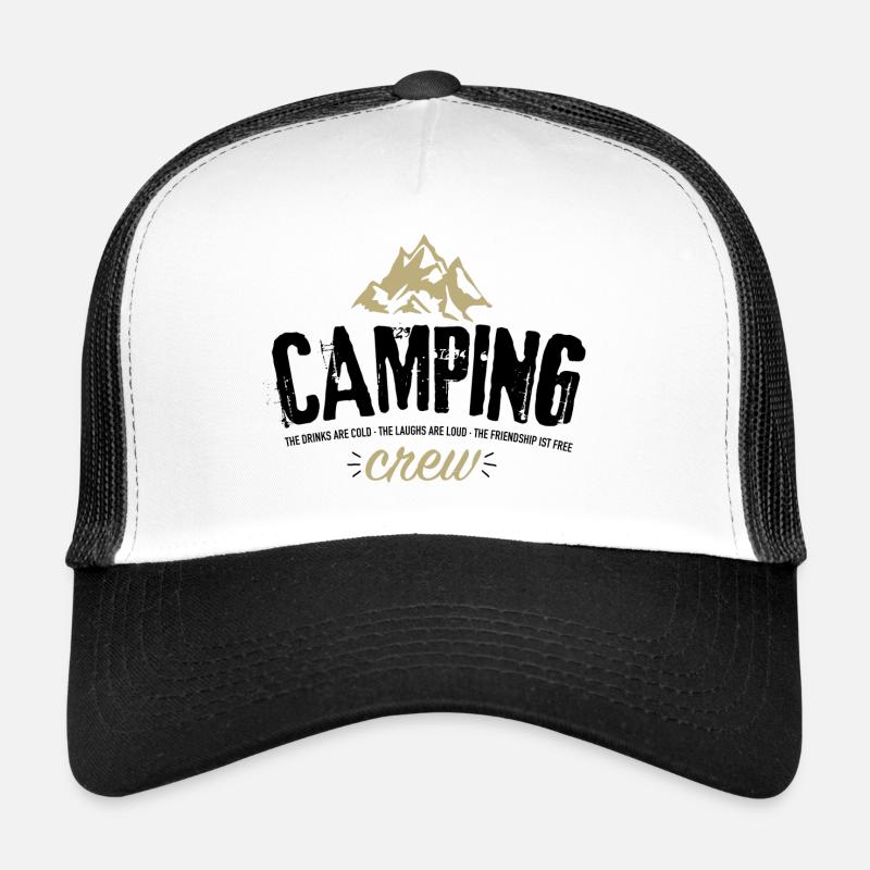 Berggipfel Crew - Trucker Cap - Weiß/Schwarz