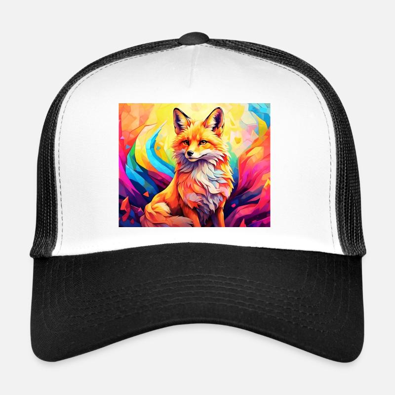 cute fox #fox #cute Trucker Cap