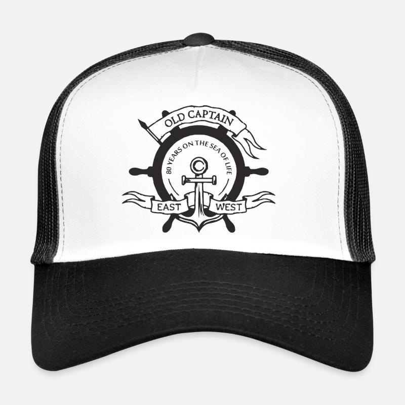 80 Jahre - Trucker Cap - Weiß/Schwarz