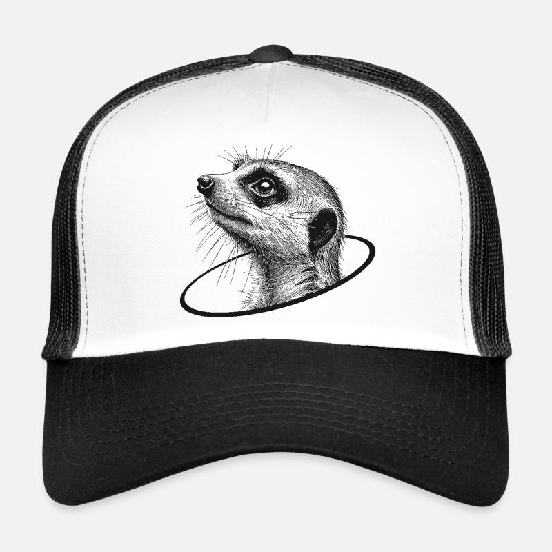 Erdmännchen - Trucker Cap - Weiß/Schwarz