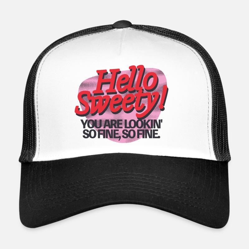 Hello Sweety! – Flirty Retro Vibes Trucker Cap