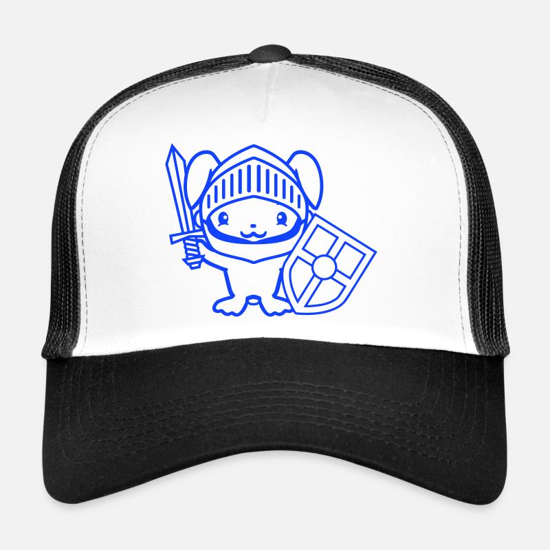 Lapin Chevalier Épée Bouclier Armure Casque Château Héros Casquette trucker 