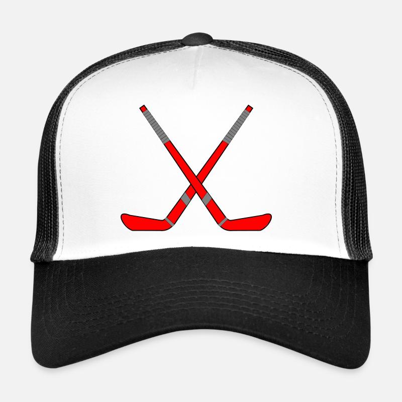 Gekreuzte Eishockeyschläger Trucker Cap