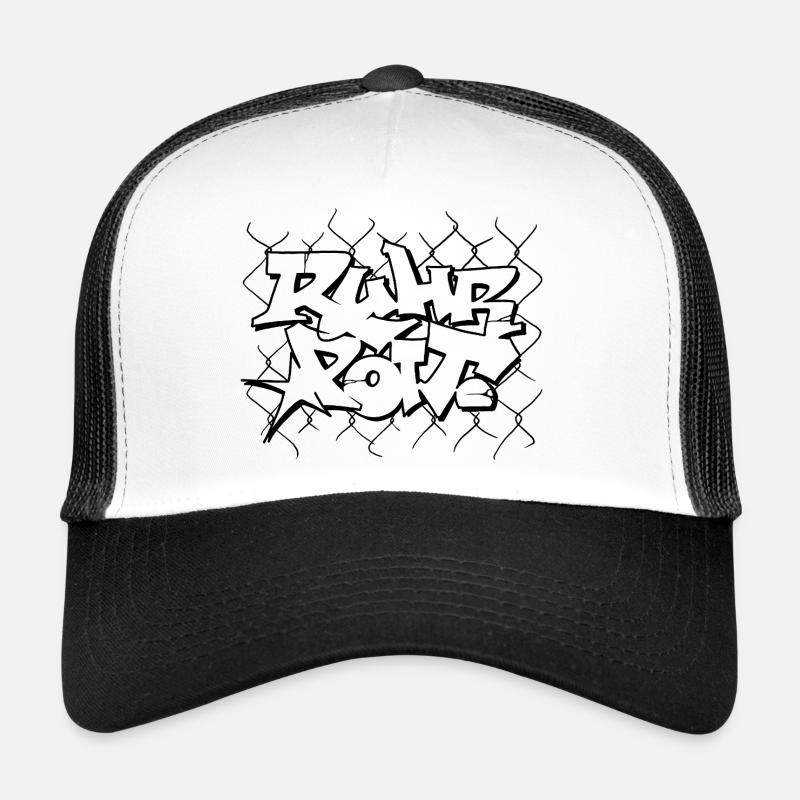 Ruhrpott Graffiti Style - Trucker Cap - Weiß/Schwarz