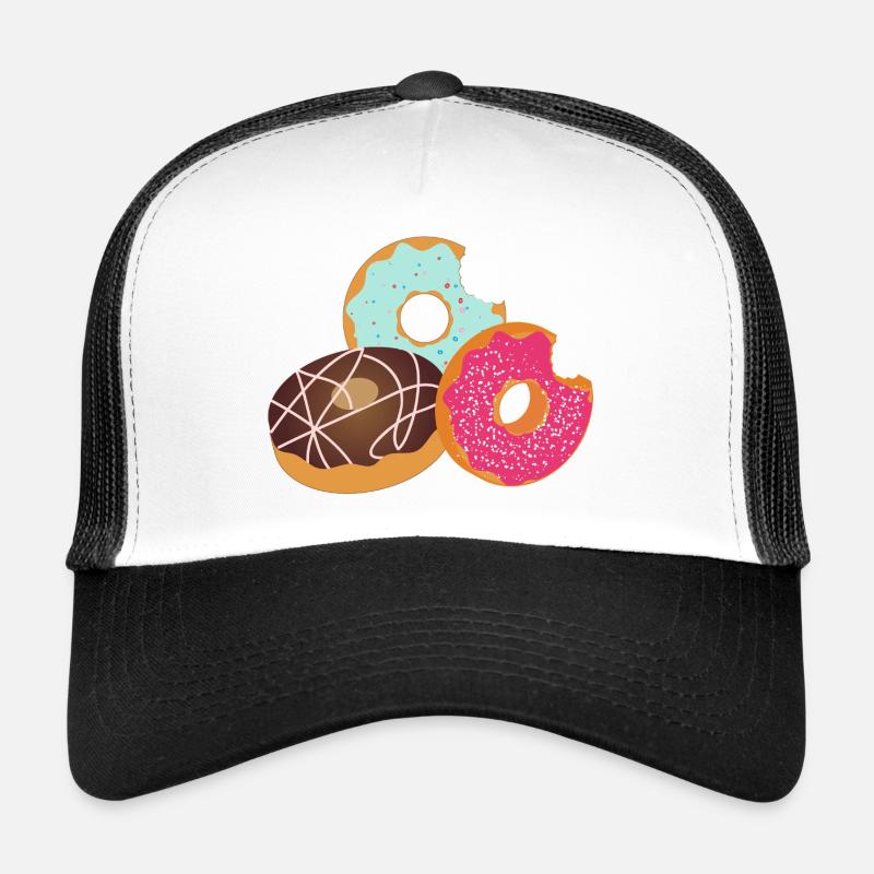 Donuts with Bite – Sweet Trio with Icing & Sprinkles Trucker Cap