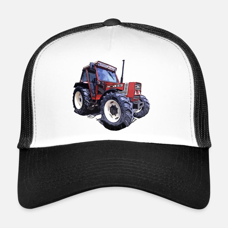 Feldkraft 80-90 - Trucker Cap - Weiß/Schwarz