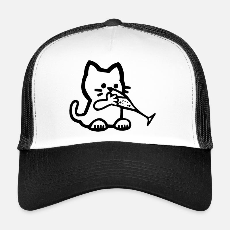 Thirsty kitten Trucker Cap