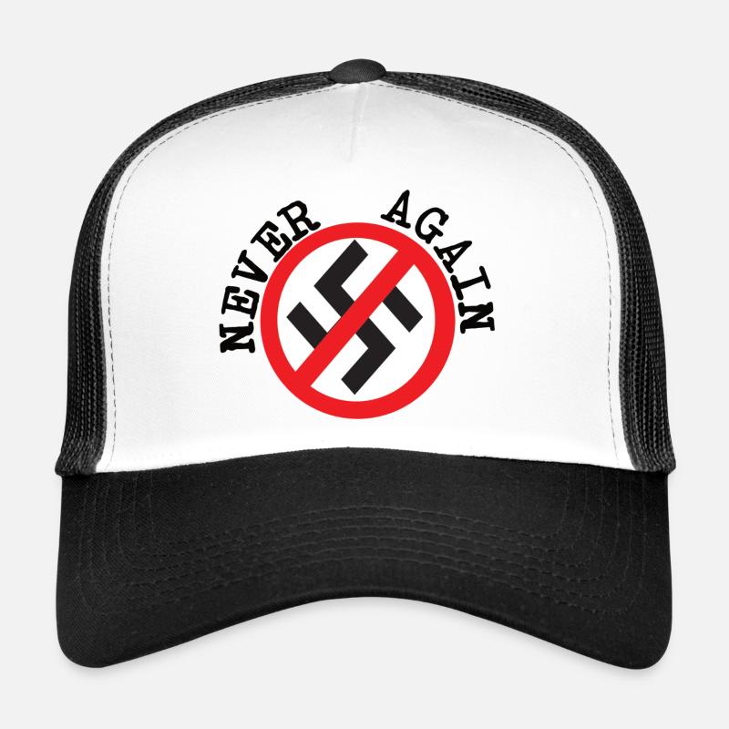 Plus jamais - Casquette trucker  - blanc/noir