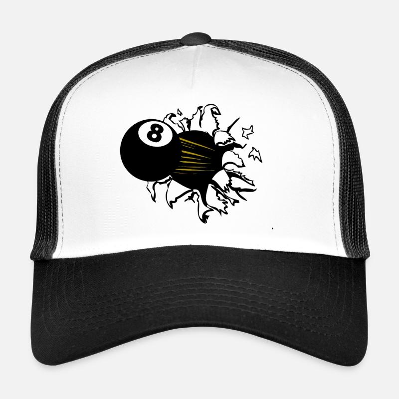 Queue d’or à 8 balles Casquette trucker 