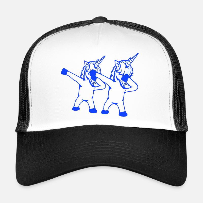 2 Einhörner Dabbing Dab Tanz Party Pose Geste Team Trucker Cap