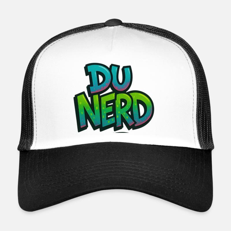 Nerd design with gradient Trucker Cap