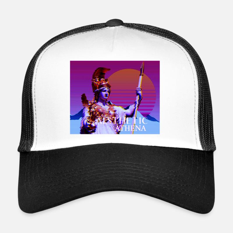 Abstract stylized goddess Athena Trucker Cap