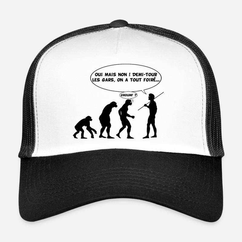 Erreur d'évolution (noir) Casquette trucker 