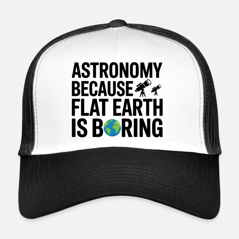La science plutôt que la conception de la Terre plate Casquette trucker 