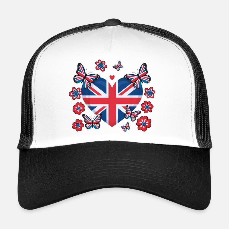 Union Jack Coeur Bloom Casquette trucker 