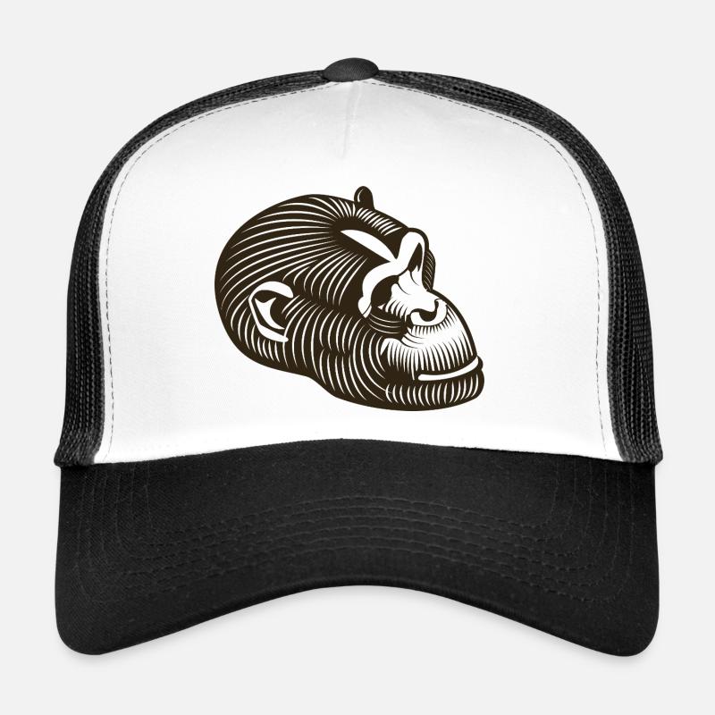 Stylized GORILLE head Trucker Cap