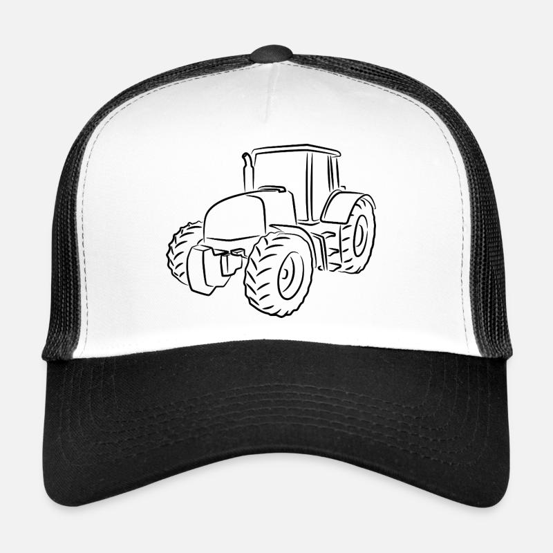 Dessin de tracteur Casquette trucker 