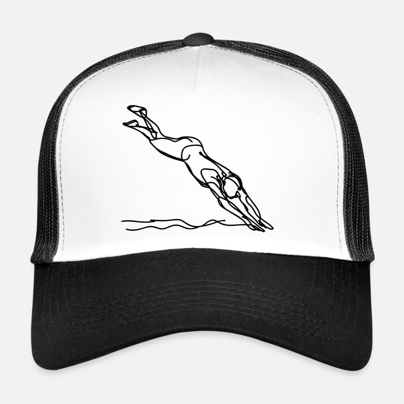 Graphiques de natation Casquette trucker 