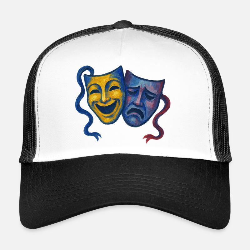Theatre Masks Joy Sorrow Trucker Cap