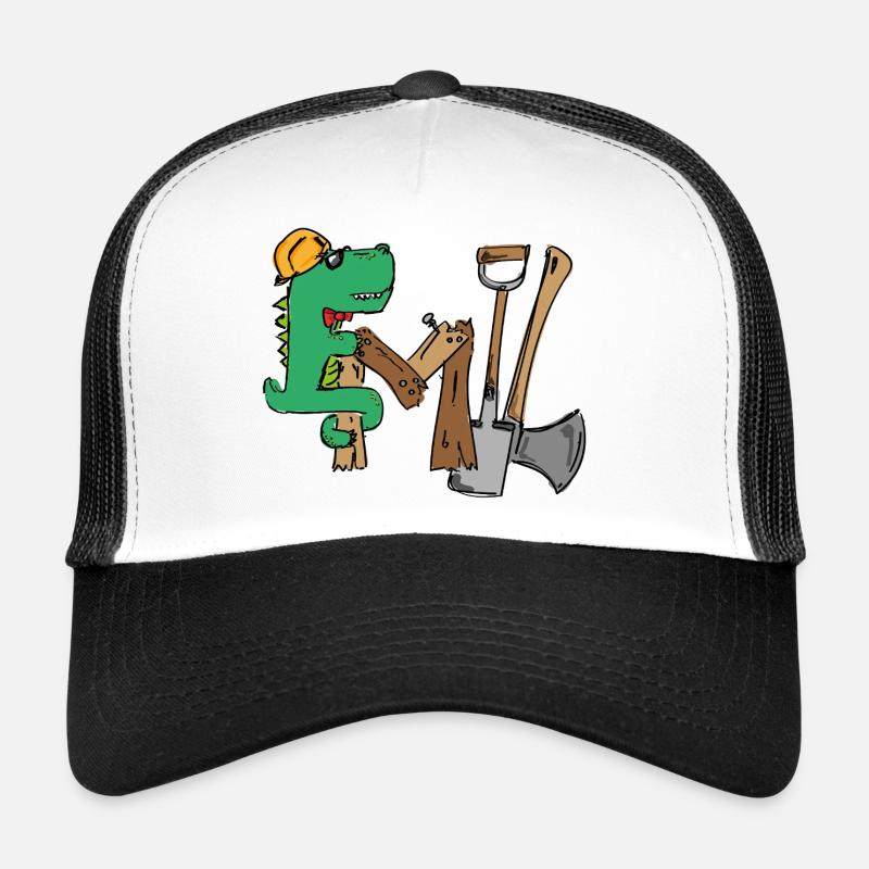 Emil Construction site croki with tools - Trucker Cap - white/black