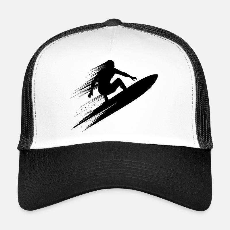 Surfeur Art Surfer Illustration Casquette trucker 