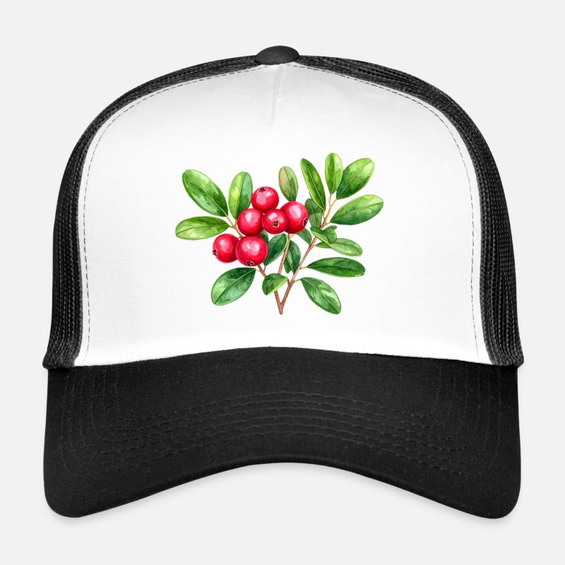Preiselbeere – botanisches Aquarell Trucker Cap