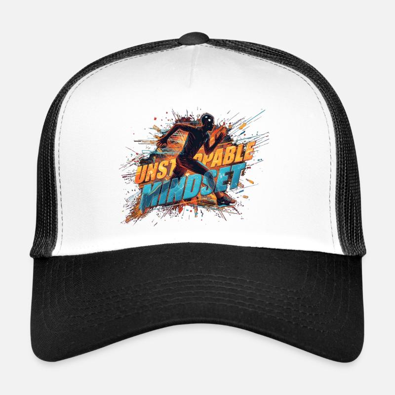 Unstoppable Mindset Runner - Casquette trucker  - blanc/noir