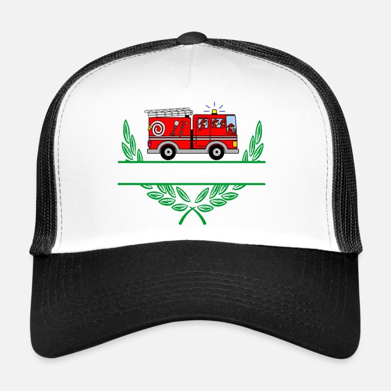 Camion de pompiers avec espace de noms Casquette trucker 