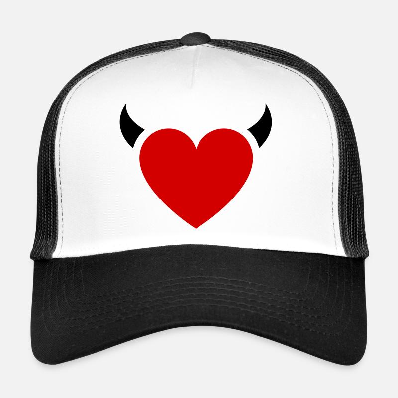 Petites Cornes de Cœur de Diable Casquette trucker 