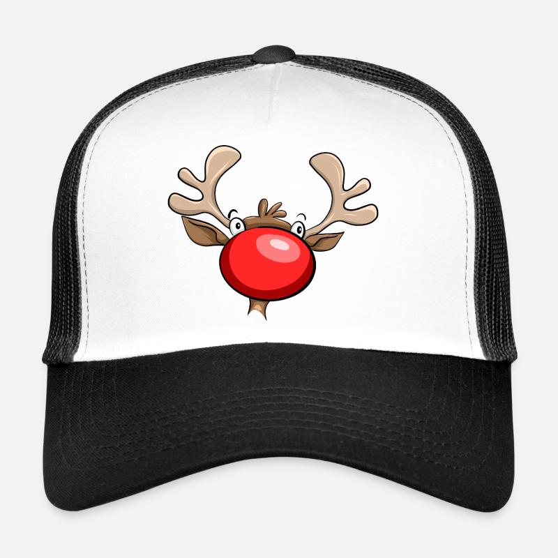 die große rote Nase - Trucker Cap - Weiß/Schwarz