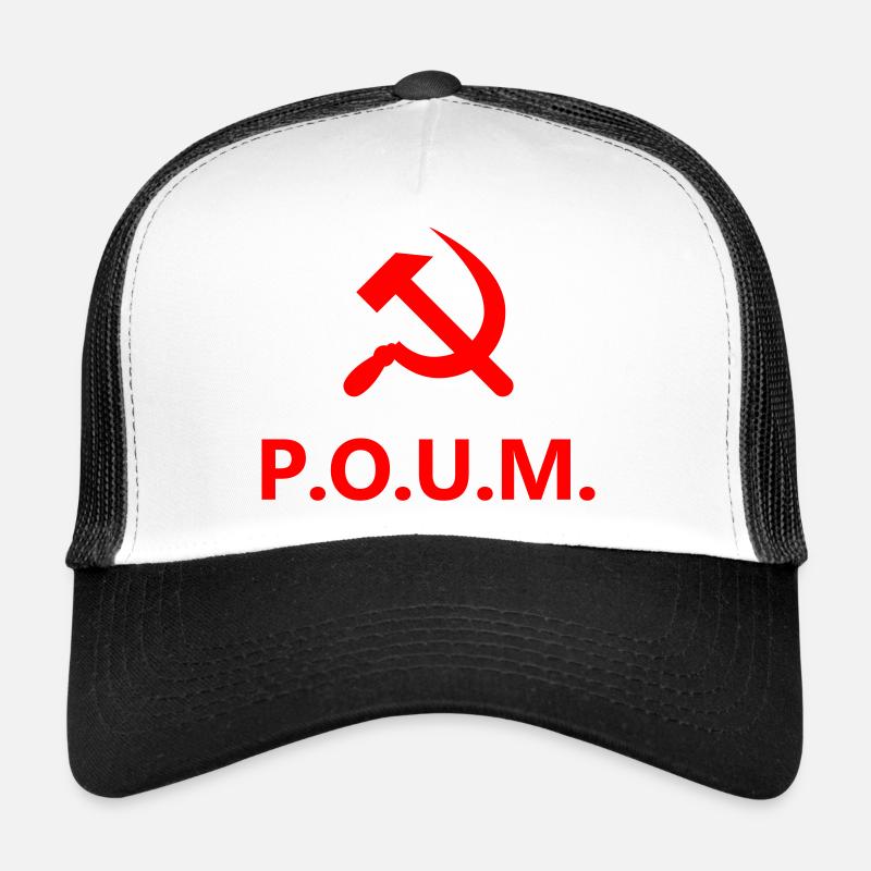 POUM - Trucker Cap - Weiß/Schwarz