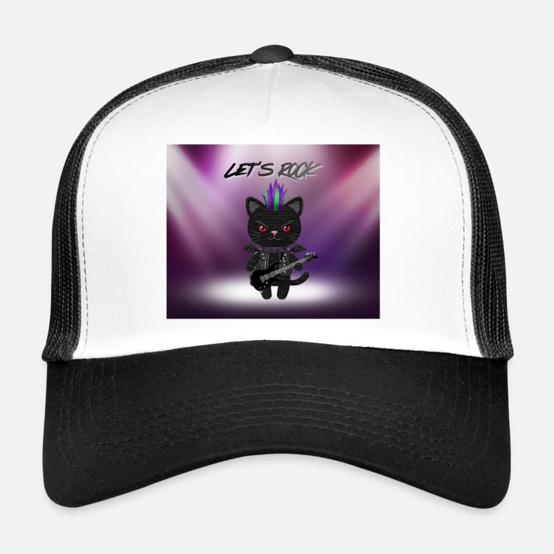 Chat Heavy Metal Casquette trucker 